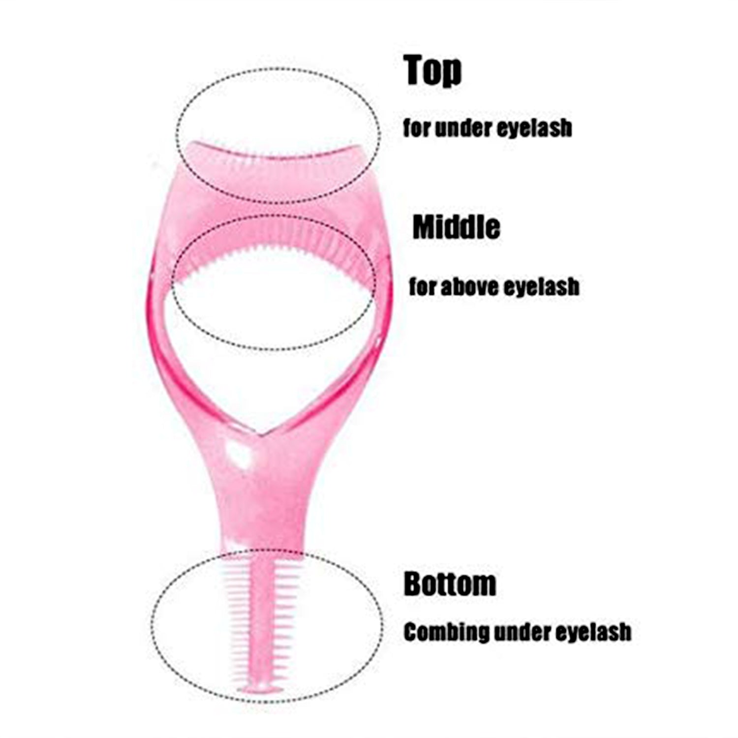 3 in 1 Plastic Makeup Cosmetic Eyelash Tool Lash Mascara Applicator Eyelashes Guide Eyelashes Brush Curler Comb Eye Makeup Tool Female Supply (1 Pc) 3 in 1 Plastic Makeup Cosmetic Eyelash Tool Lash Mascara Applicator Eyelashes Guide Eyelashes Brush Curler Comb Eye Makeup Tool Female Supply (1 Pc)